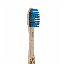 Bambuszahnbürste hart beige-blau - Georganics Toothbrush — Bild N2