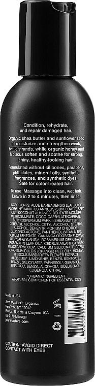 Regenerierende Haarspülung mit Honig und Hibiskus - John Masters Organics Honey & Hibiscus Conditioner — Bild N2