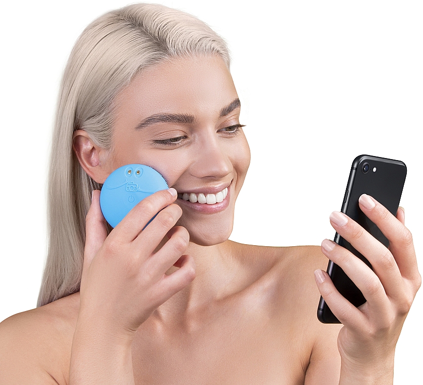 Reinigende Smart-Massagebürste für das Gesicht Aquamarine - Foreo Luna Fofo Smart Facial Cleansing Brush Aquamarine — Foto N4