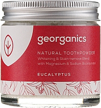 Düfte, Parfümerie und Kosmetik Aufhellendes Zahnpulver mit Magnesium und Natriumbicarbonat - Georganics Eucalyptus Natural Toothpowder