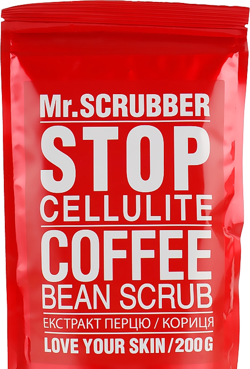 Anti-Cellulite Körperpeeling - Mr.Scrubber Stop Cellulite Coffee Bean Scrub — Bild N2