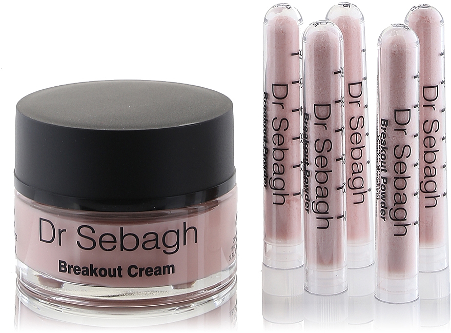 Creme und Puder für fettige Gesichtshaut - Dr.Sebagh Breakout Powder & Cream for Oily Skin — Bild N3