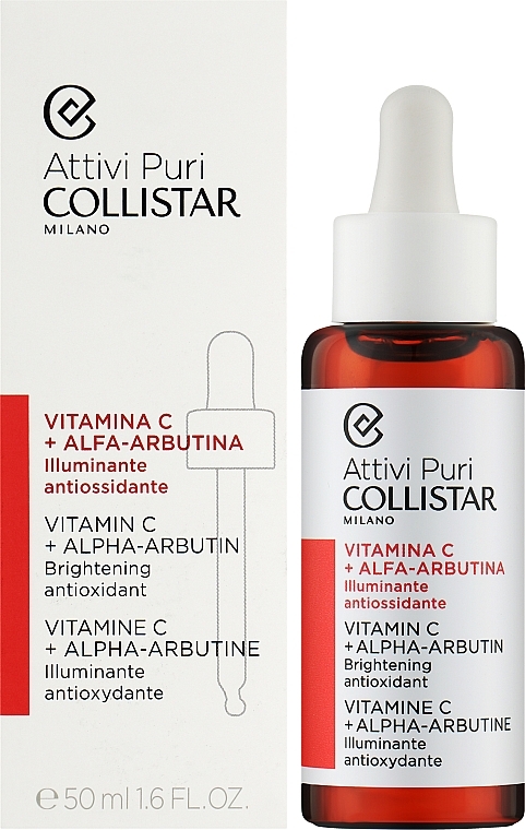 Regenerierendes und aufhellendes Gesichtsserum mit Vitamin C + Alpha-Arbutin - Collistar Pure Actives Vitamin C + Alpha -Arbutin — Bild N2