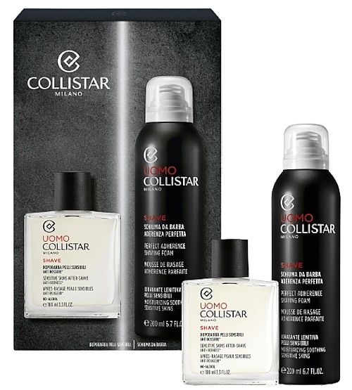 Set - Collistar Linea Uomo (After Shave Lotion 100ml + Rasierschaum 200ml)  — Bild N1