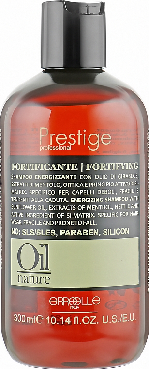 Regenerierendes Shampoo gegen Haarausfall - Erreelle Italia Prestige Oil Nature Fortyfing Shampoo — Bild N1