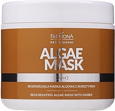 Regenerierende Algenmaske für das Gesicht mit Bernstein - Farmona Professional Algae Mask Regenerating Algae Mask With Amber — Bild N1