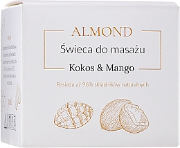 Massagekerze Kokos und Mango - Almond Cosmetics Coconut & Mango Massage Candle — Bild N2