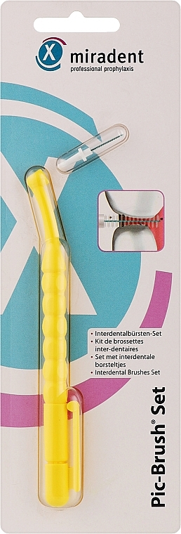 Interdentalbürste - Miradent Interd.Pic-Brush Set Yellow — Bild N1