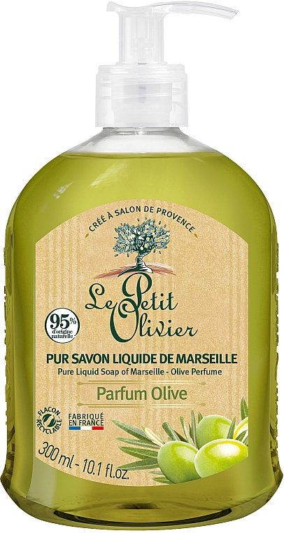 Flüssigseife "Grüne Olive" - Le Petit Olivier Pure liquid traditional Marseille soap Olive — Bild N1