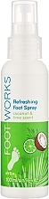 Düfte, Parfümerie und Kosmetik Avon Foot Works Refreshing Foot Spray - Erfrischendes Fußspray mit Kokosnuss und Limette