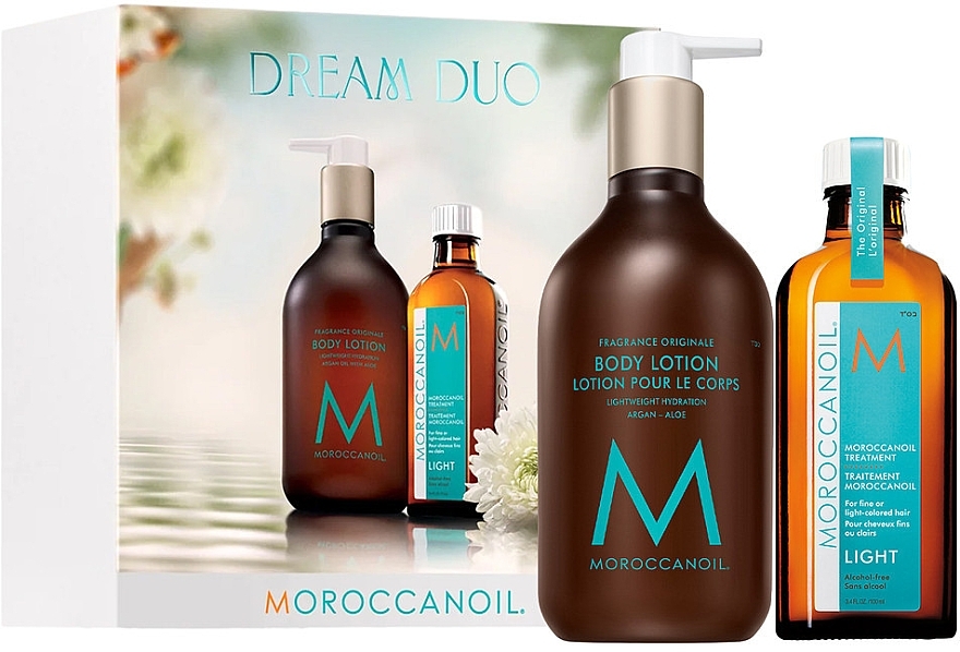 Set - MoroccanOil Dream Duo Light (h/oil/100ml + b/lot/360ml) — Bild N1