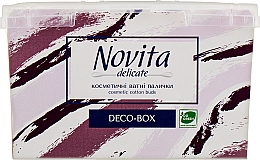 Düfte, Parfümerie und Kosmetik Kosmetische Wattestäbchen Variante 3 - Novita Delikate Cosmetic Cotton Buds Deco-box