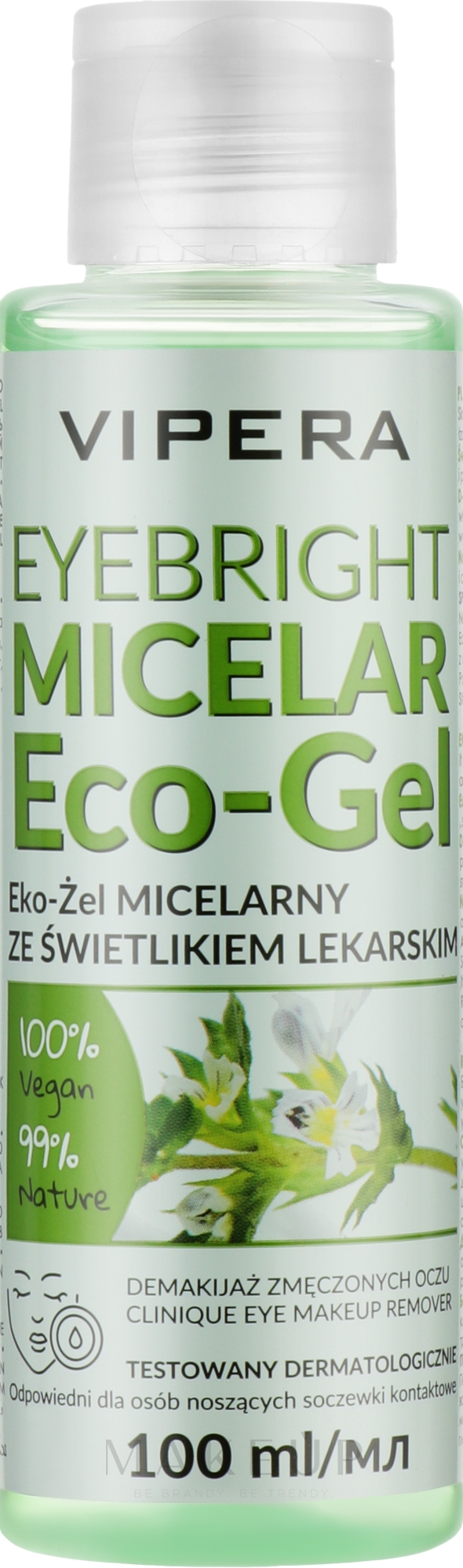 Mizellares Reinigungsgel zum Abschminken mit D-Panthenol - Vipera Eyebright Micellar Eco-Gel — Bild 100 ml