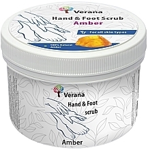Düfte, Parfümerie und Kosmetik Hand- und Fußpeeling Bernstein - Verana Hand & Foot Scrub Amber 