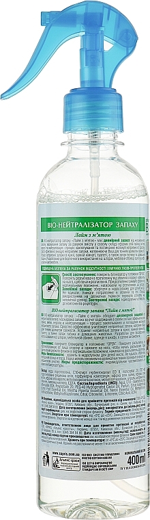 Duftendes Raumerfrischer-Spray mit Limette und Minze - Pharma Bio Laboratory — Bild N3