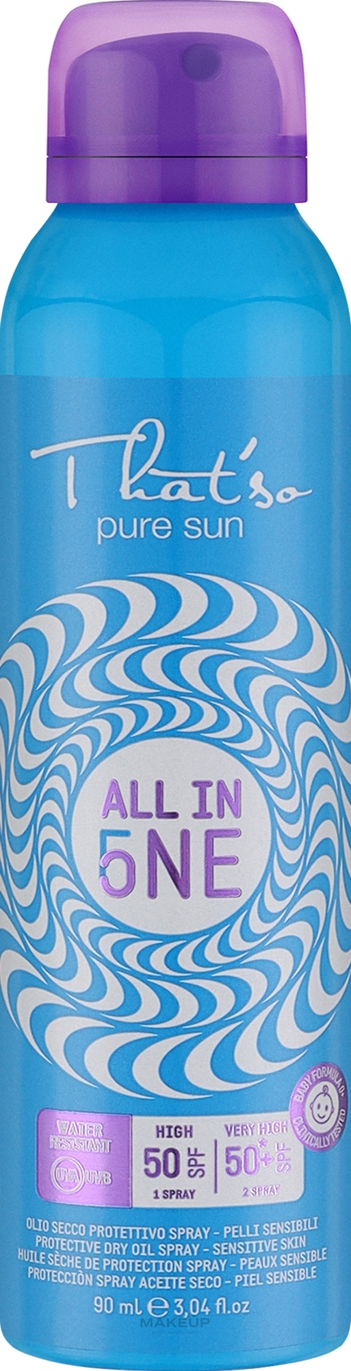 Sonnenschutzspray für empfindliche Haut für Babys - That’So All in One After Sun SPF50  — Bild 90 ml