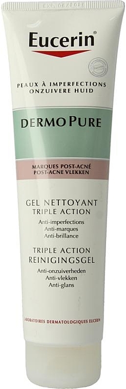 Gesichtsreinigungsgel mit Dreifachwirkung - Eucerin Dermo Pure Gel Nettoyant Triple Action — Bild N1