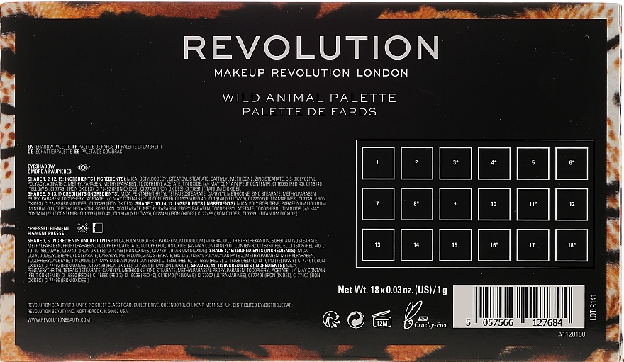 Lidschattenpalette - Makeup Revolution Wild Animal — Bild N8
