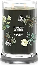 Duftkerze im Glas Silver Sage & Pine Zwei Dochte - Yankee Candle Singnature — Bild N1