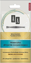 Düfte, Parfümerie und Kosmetik Aktiv reinigende Gesichtsmaske mit weißer Tonerde - AA Technologia Wieku Mask Actively Cleansing