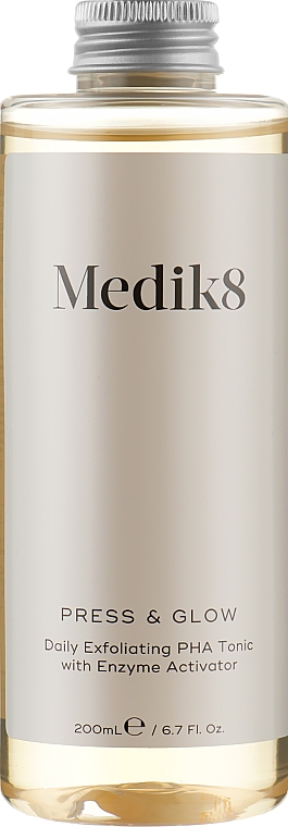 Peeling-Toner mit PHA und Enzymaktivator - Medik8 Press & Glow (Refill) — Bild N1