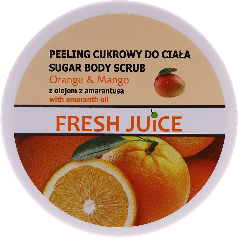 Körperpeeling mit Kristallzucker - Fresh Juice Orange and Mango — Bild N1