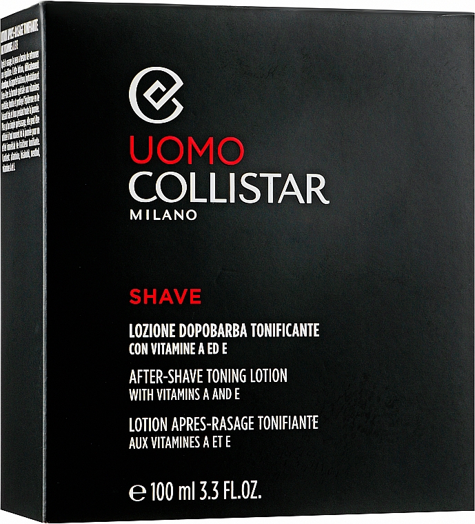 Gesichts- und Körperpflegeset für Männer - Collistar Uomo Toning Set ((After Shave Lotion 100ml + Tonisierendes Duschgel 30ml)