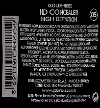 Gesichtsconcealer - Golden Rose HD Concealer High Definition — Bild N2