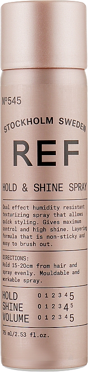 Haarspray mit Doppelwirkung - REF Hold & Shine Spray — Bild N1