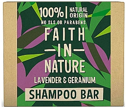 Düfte, Parfümerie und Kosmetik Festes Shampoo mit Lavendel und Geranie - Faith In Nature Lavender & Geranium Shampoo Bar