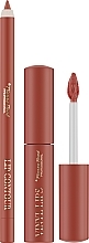 Lippen-Make-up-Set - Pierre Rene Lip Kit (Lippenkonturenstift 1.4g + Lippenstift 8ml)  — Bild N2