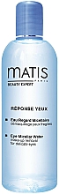 Düfte, Parfümerie und Kosmetik Mizellen-Reinigungswasser zur Augen-Make-up Entfernung mit Matcha-Tee-Extrakt - Matis Reponse Yeux Eye Micellar Water