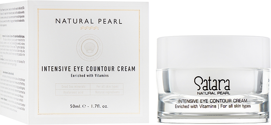 Intensiv konturierende Augencreme - Satara Natural Pearl Intensive Eye Countour Cream — Bild N1