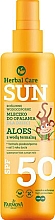 Düfte, Parfümerie und Kosmetik Wasserfeste Sonnenschutzmilch für Kinder mit Aloe SPF 50 - Farmona Herbal Care Sun SPF 50