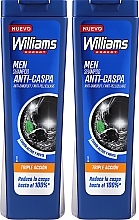 Düfte, Parfümerie und Kosmetik Haarpflegeset - Williams Men Anti-Dandruff Shampoo Triple Action (Haarshampoo 2x 250ml)