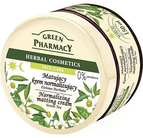 Mattierende und normalisierende Gesichtscreme mit grünem Tee - Green Pharmacy Normalizing Matting Cream