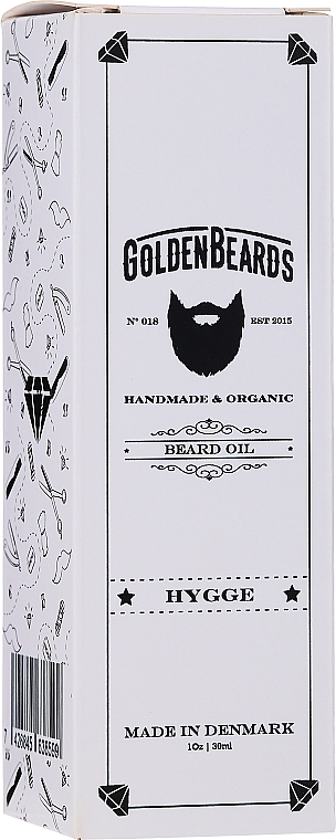 Bartpflegeset - Golden Beards Starter Beard Kit Hygge (Bartbalsam 60ml + Bartöl 30ml + Bartshampoo 100ml + Bartconditioner 100ml + Bartbürste) — Bild N5