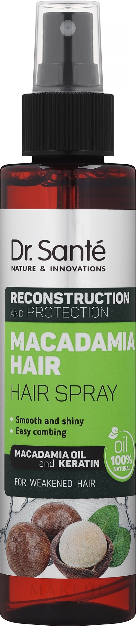 Pflegendes Haarspray mit Macadamiaöl und Keratin - Dr. Sante Macadamia Hair — Foto 150 ml