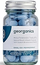 Mundwassertabletten mit englischer Pfefferminze - Georganics Natural Mouthwash Tablets English Peppermint — Bild N1