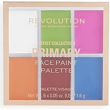 Düfte, Parfümerie und Kosmetik Gesichtsfarben - Makeup Revolution Artist Collection Primary Face Paint Palette