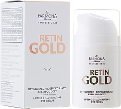 Düfte, Parfümerie und Kosmetik Lifting-Creme für leuchtende Augenpartie - Farmona Professional Retin Gold Lifting & Illuminating Eye Cream