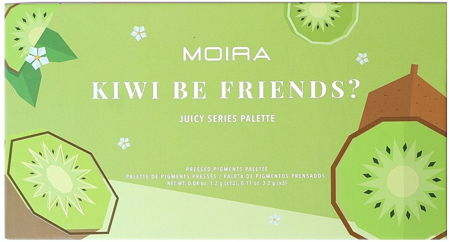 Lidschattenpalette - Moira Kiwi Be Friends? Pressed Pigments Palette — Bild N1