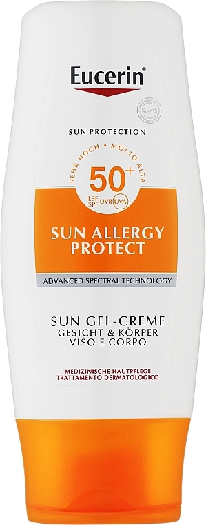 Sonnenschutzcreme-Gel für den Körper gegen Sonnenallergie SPF 50 - Eucerin Sun Allergy Protection Sun Creme-Gel SPF 50