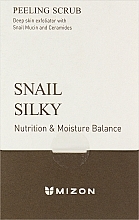 Gesichtspeeling mit Schneckenschleim - Mizon Snail Silky Peeling Scrub — Bild N1