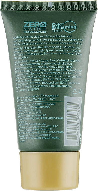 Stärkende Haarspülung mit Teebaumöl - Beaver Professional Essential Oil Of Tea Tree Conditioner — Bild N4