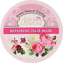 Revitalisierende Haarmaske Argan und Rose - Ventoni Cosmetics Argan Rose Oil Repair & Hair Mask — Bild N1