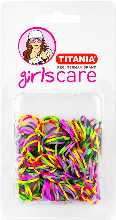 Elastische Haargummis mehrfarbig 150 St. - Titania — Bild N1