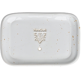 Düfte, Parfümerie und Kosmetik Seifenschale aus Keramik weiß-beige - RareCraft Soap Dish White & Beige