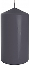 Zylindrische Kerze 80x150 mm grau - Bispol — Bild N1
