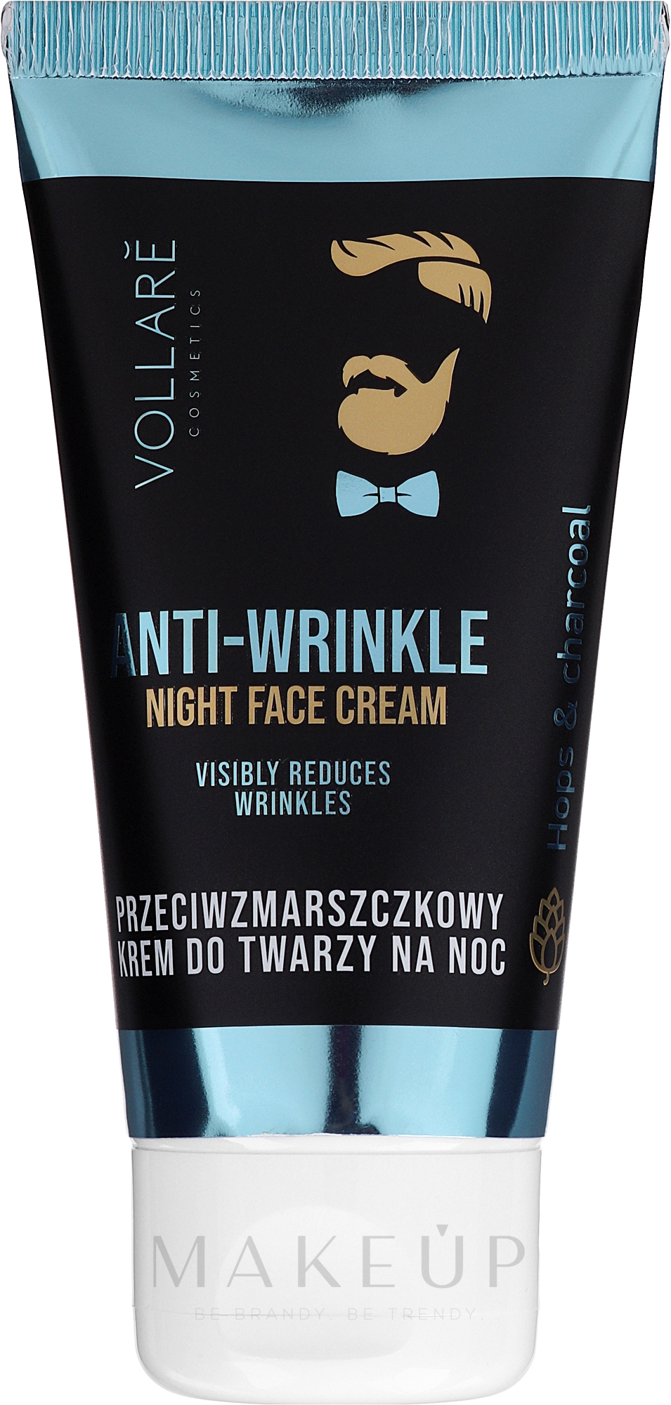 Nachtcreme für Männer - Vollare Anti-Wrinkle Night Face Cream Men — Bild 50 ml